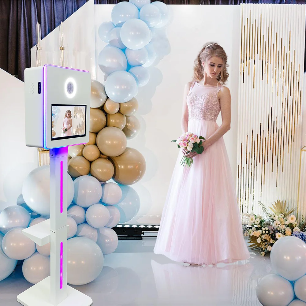 Selfie Magic Mirror Booth 15.6 Inch Touch Screen DSLR Photo Booth Machine for Wedding Party Event