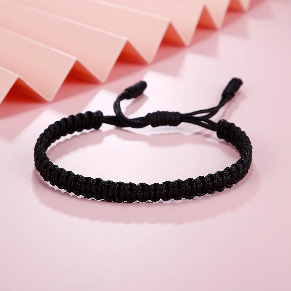 Lucky Charm Bracelets Bangles Tibetan Buddhist Handmade Braided Bracelet Adjustable Knot Bangle Wrist Jewelry Gift For Women Men