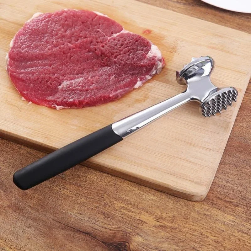 

Meat Hammer Zinc Alloy Solid Steak Tendon Breaker Tender Hammer Home Kitchen Loose Double - Sided Meat Hammer