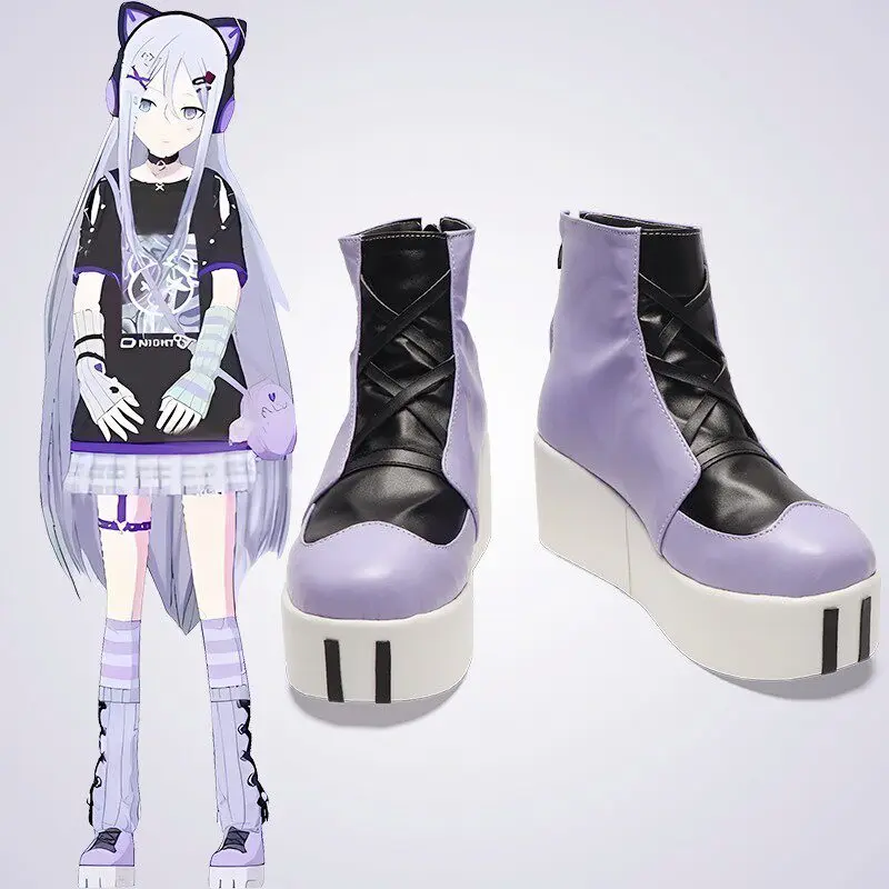 

Обувь для косплея Game PJSK Kanade Yoisaki, изготовленная на заказ, ботинки, реквизит для Хэллоуина и карнавала