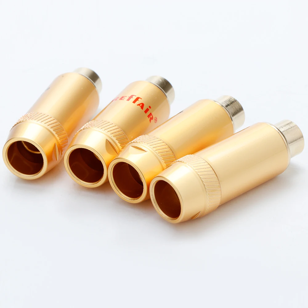 Preffair Pozłacane złącze żeńskie RCA Wtyczka RCA Gniazdo jack Adapter audio Czarno-czerwony w wtyczce głośnikowej