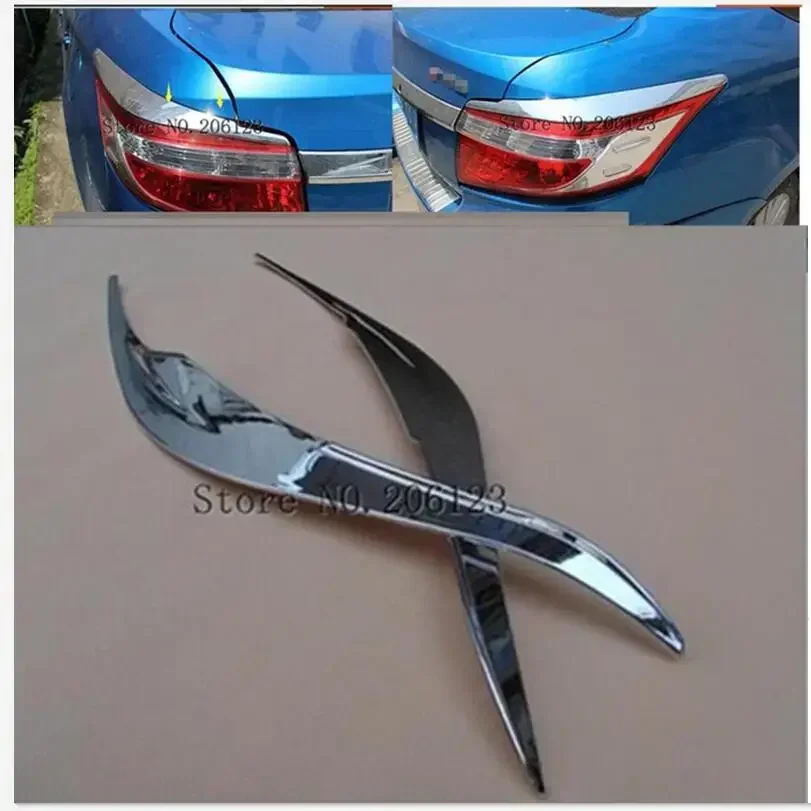 

Задний фонарь автомобиля, лампа для бровей, капот, литая рама, ABS, хромированная накладка, 2 шт. для Toyota Vios/Yaris sedan 2014 2015 2016