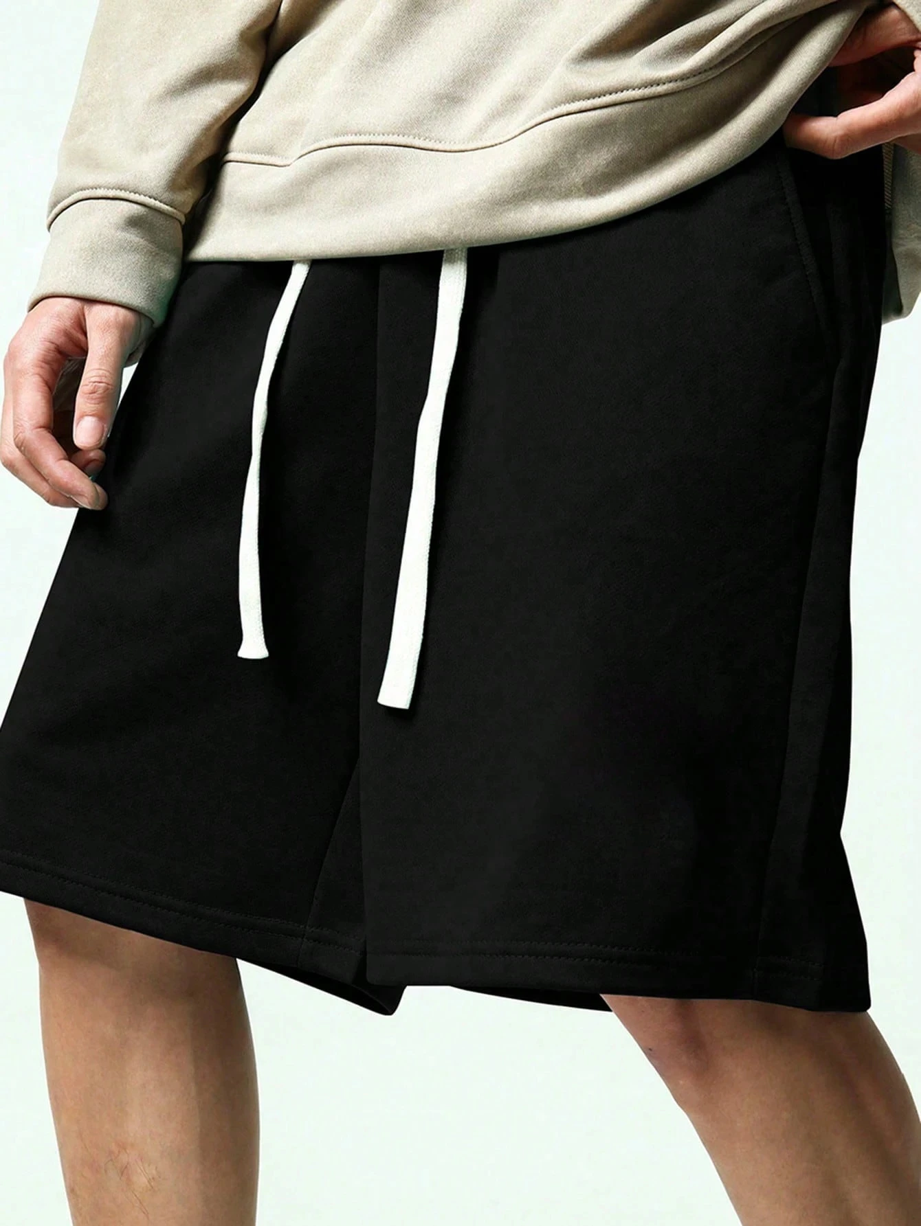 

Minimalist Street Style Men's Casual Knitted Shorts, Various Colors Y2K Sports Street Style Clothing
