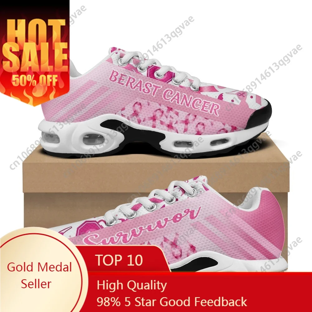 

Cancer Survivor Breast Cancer Air Cushion Sneakers Mens Womens Teenager Light Sports Shoes High Quality Custom Made Mesh Sneaker