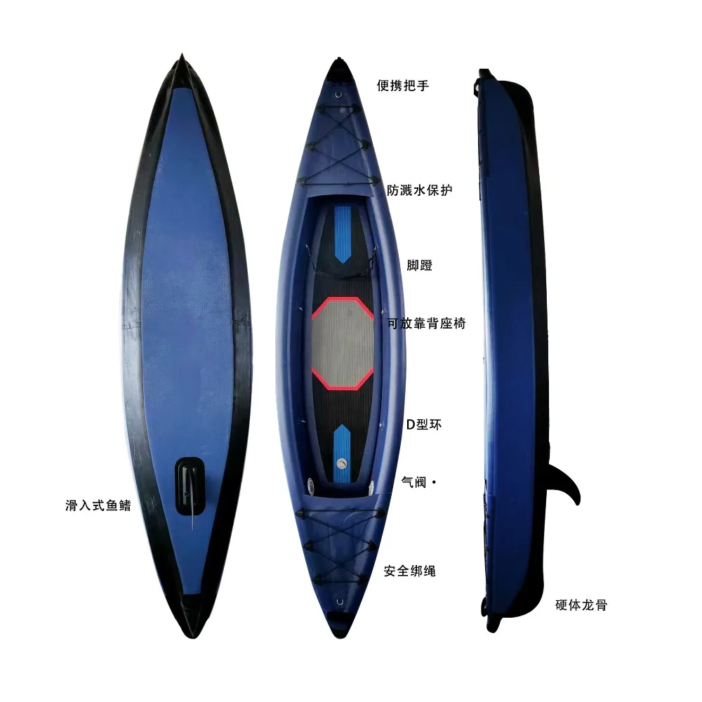 

Brushed kayak rubber fishing canoe inflatable raft boat race rafting boat