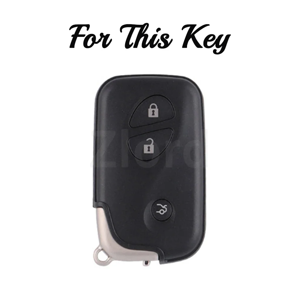 TPU 3/4 silver edge Buttons Car Remote Key Case  for Lexus IS250 IS300C RX270 CT200H GX400  ES240 ES350 LS460 GS300 450h 460h