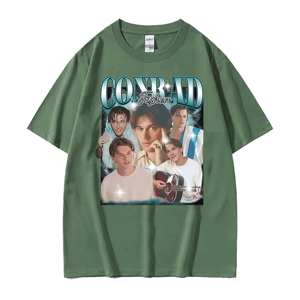 تي شيرت فريق كونراد فيشر كوزينز برسومات الشاطئ تي شيرت رجالي ملابس هاراجوكو ريترو كلاسيكي تي شيرت للجنسين تي شيرت فضفاض مريح غير رسمي #5