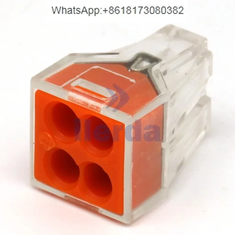 

German imported 773 104 socket, wire connection terminal, 4-pole box, 100 pieces