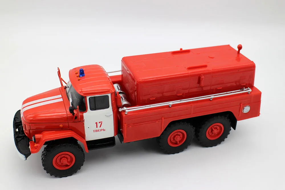 NEW 1/43 Scale ZIL 131 PNS 110 6x6 truck tanker fire brigade 17# USSR Cars Diecast&Plastic model for collection