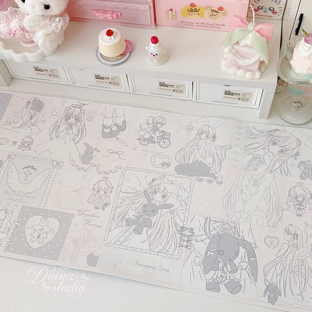 แผ่นรองเมาส์ขนาดใหญ่สำหรับสาวๆ - Desk Pad Leather Large บทวิจารณ์และราคา