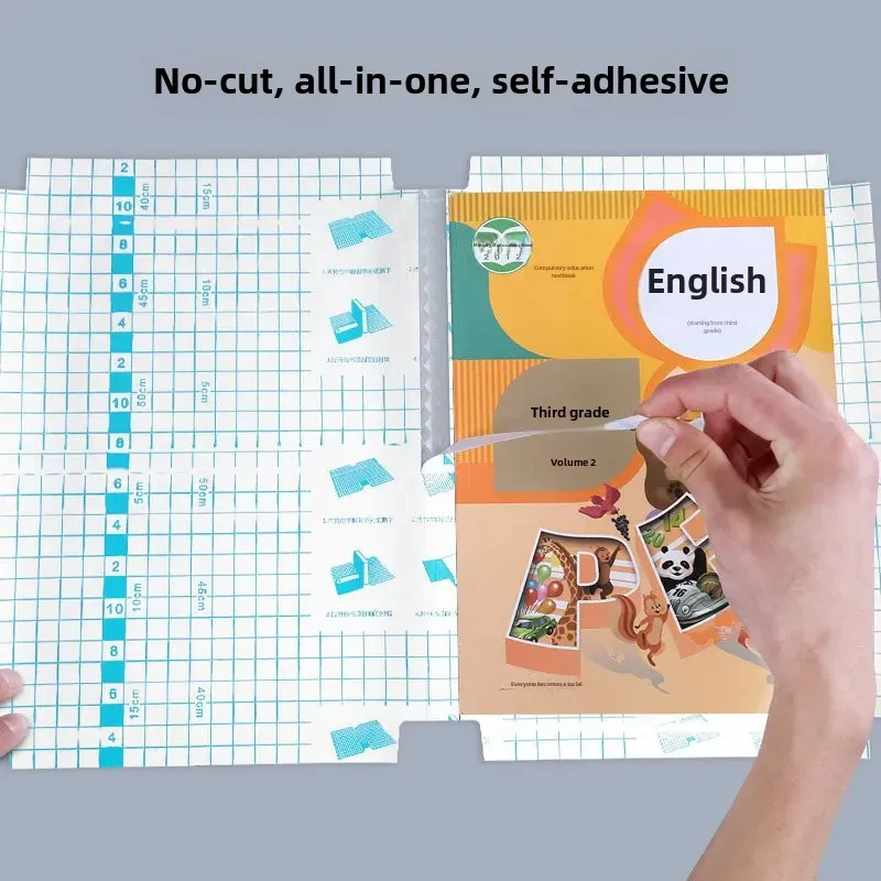 نمط ماتي غلاف الكتاب الطالب مجموعة كاملة سترة كتاب بولي كلوريد الفينيل سميكة الملابس قذيفة ذاتية اللصق #2