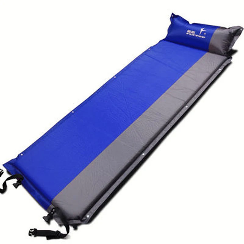 Flytop Single Person Automatic Inflatable Mattress Outdoor Camping Fishing Beach Mat Office Lunch Sleeping Pad  (170+25)*65*5cm