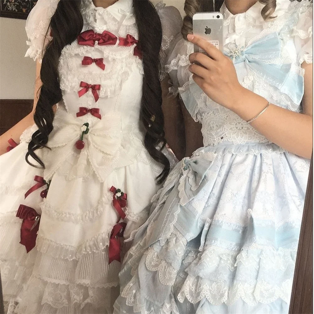 女性用スイートパールボウフリル付き日本風カワイイロリータシャツ、ピーターパンカラー、プリンセスブラウス、女性用Y2K半袖トップス、ブラウス