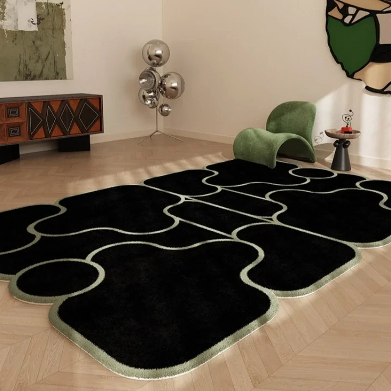 

Modern Simple Cartoon Special-shaped Living Room Carpet Bedroom Bedside Soft Decorate Mat Cloakroom Coffee Table Rug Alfombra