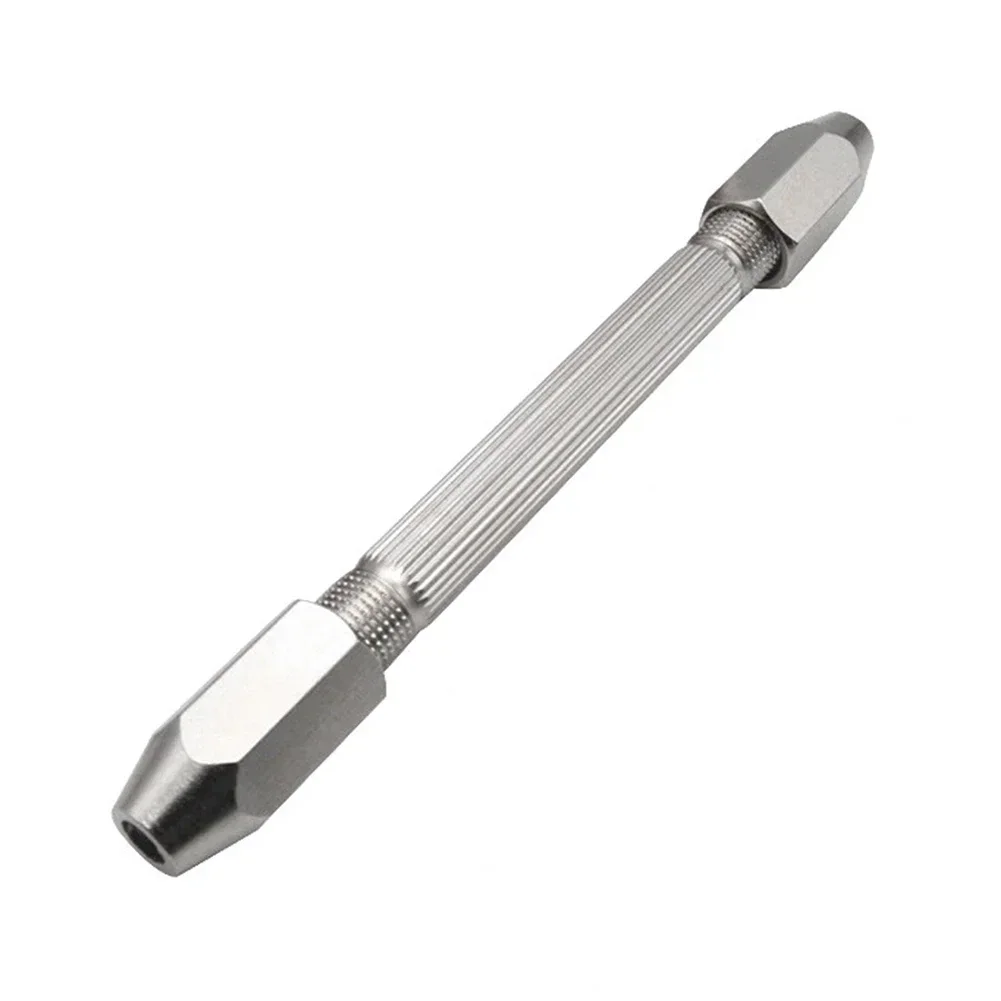 Copper Double End Pin Vise Hand Chuck + 10 Drill Bit Jewelry Watch Repair Maintain Tool For Plastic PCB Jewelry Hand Tools image 2