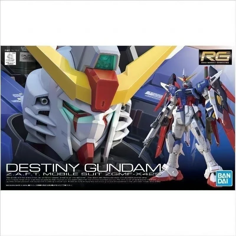 

BANDAI Gundam Original Box Assembly Toy RG1/144 RG11 ZGMF-X42S Destiny Gundam Anime Peripheral Model Ornaments Collection Gifts