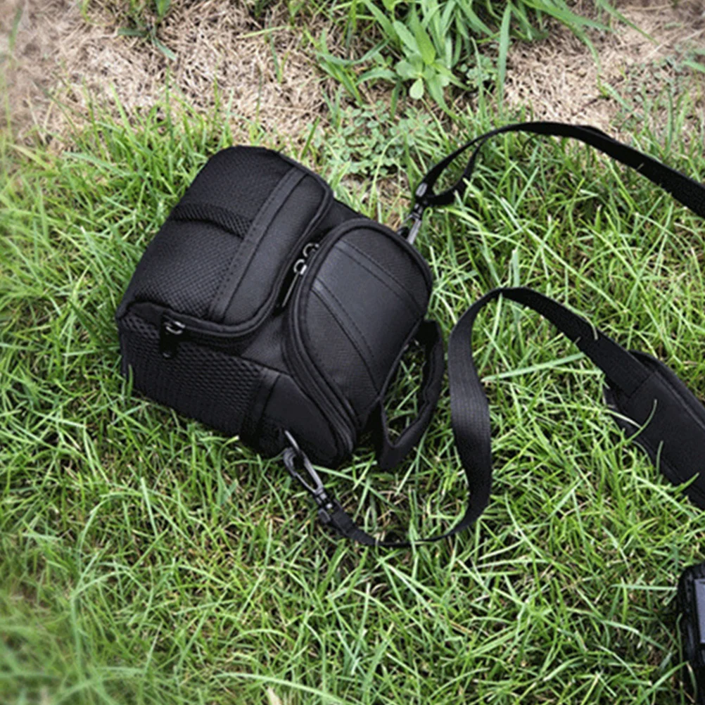 

1pc Camera Bag Compact Adjustable Strap Smooth Zipper Portable Lightweight Anti-Vibration Protection For Outdoor Travel Pouch