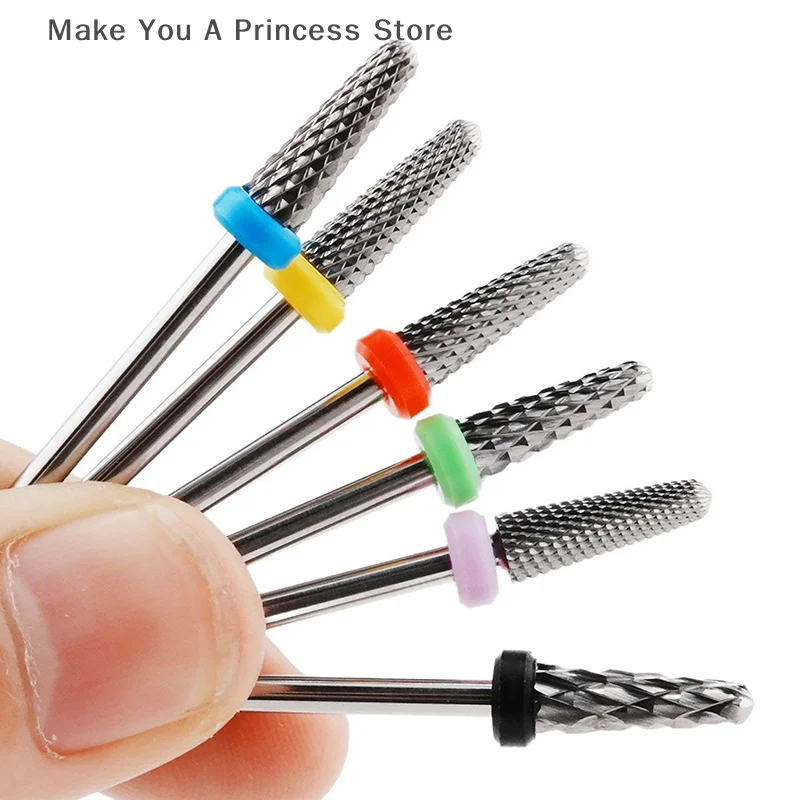 مانيكير التنغستن الصلب رأس مطحنة تلميع إزالة أدوات مانيكير الذرة رئيس الجلد الميت ماكينة الطحن الملحقات