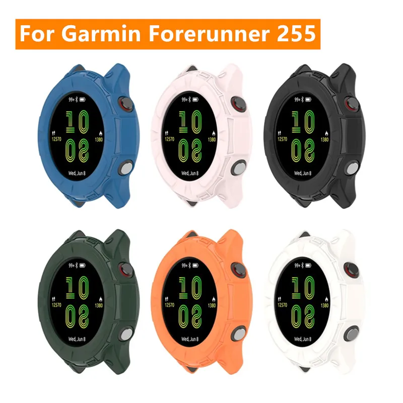 Custodia morbida in TPU proteggi schermo per Garmin Forerunner 255 custodia protettiva per orologio custodia antigraffio per paraurti