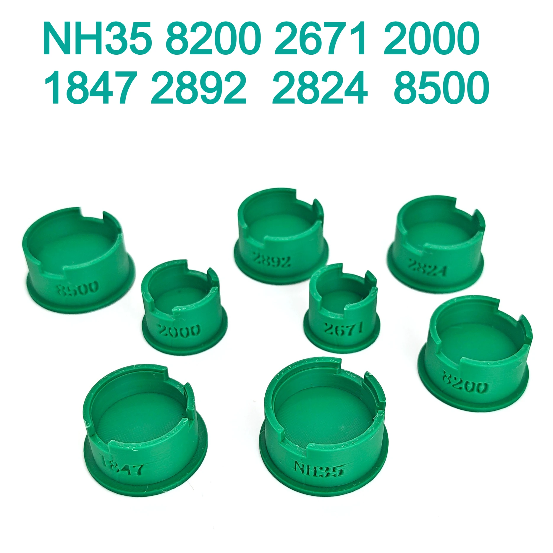 8PCS Set 3D Printed Plastic Movement Holder for 2824/2892/NH35/1847 Mechanical Watch Movement Base Maintenance