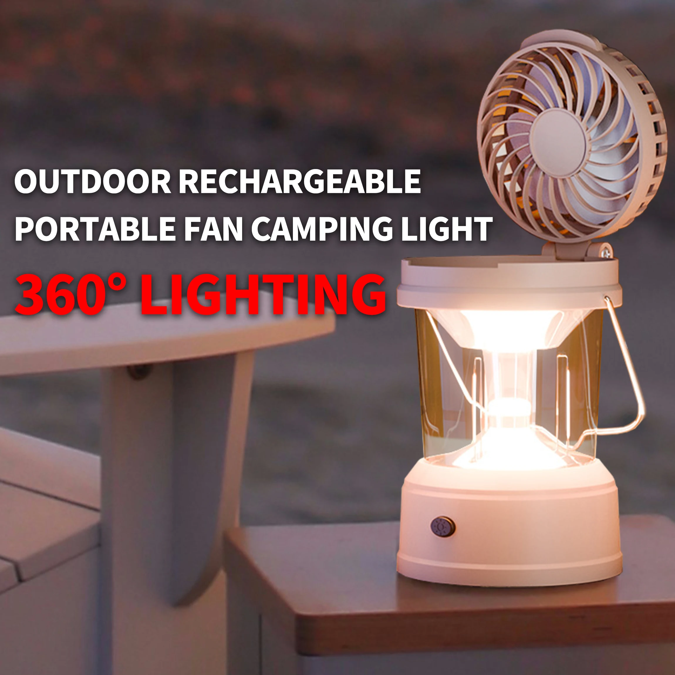 

High Power Camping Lights Rechargeable LED Camping Lantern Rechargeable 4500mAh 1000LM Emergency Power Bank for Camping Fishing