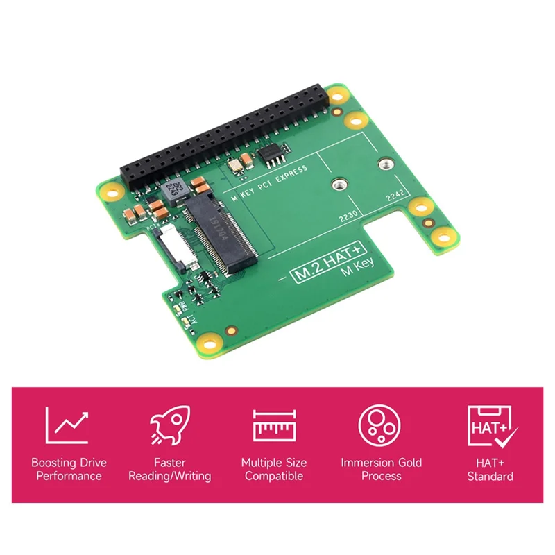 

C9-Pcie к M.2 HAT+ с корпусом + цветком для Raspberry Pi 5 Gen2 Gen3 M.2 NVME SSD 2230/2242 M Key PCIE GPIO Плата расширения