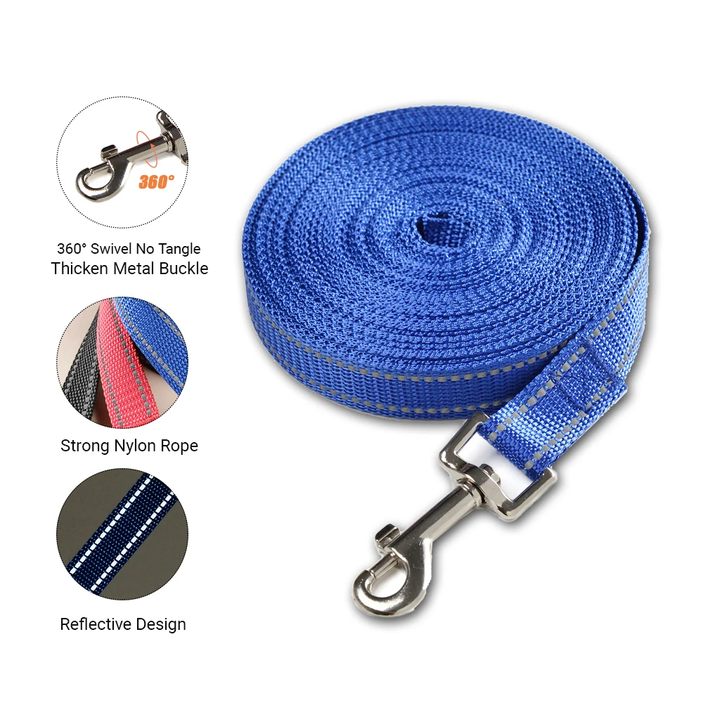 Reflective Nylon Dog Leash For Walking And Training Small Dogs_voghion.com