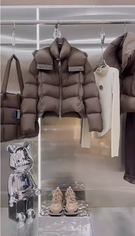 Ele ort Casaco de inverno feminino com capuz Jaet Ultra-Viscous Azul Du Feather Outerwear Coreano Sle Corte reto