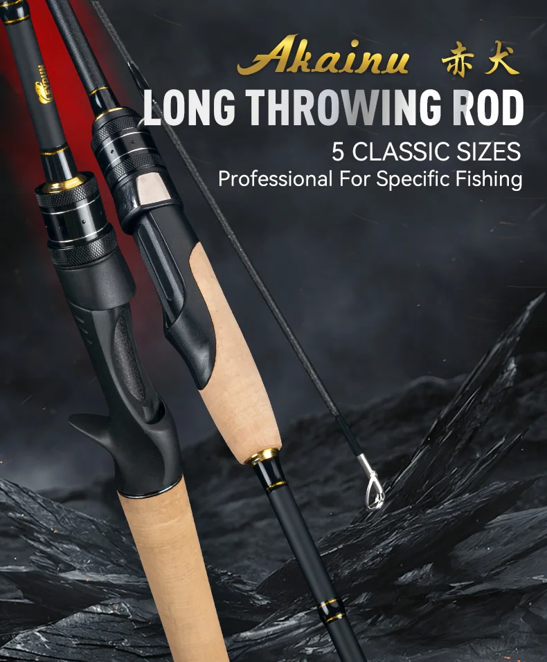 LEYDUN AKAINU Angelruten Ultraleicht S632UL S642L S662ML C672M C692MH Schnelle, hochwertige Spinning Casting Travel Pole Feeder Rod – Detail 1
