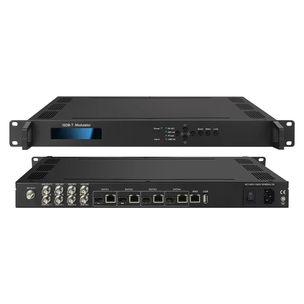 CATV Digital Headend Equipment 8 in 1IP to ISDB-T Modulator 16 in 1  Modulator