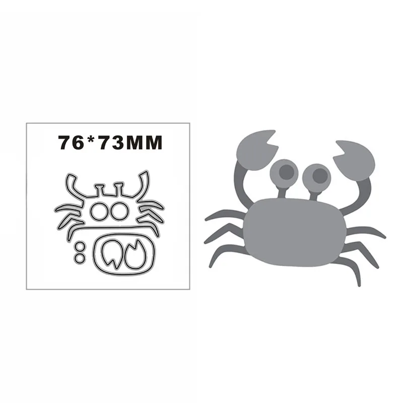 New Delicious Crab Words Craft Embossing Mold 2022 Metal Cutting Dies for DIY Decorative Scrapbooking Album Card Making