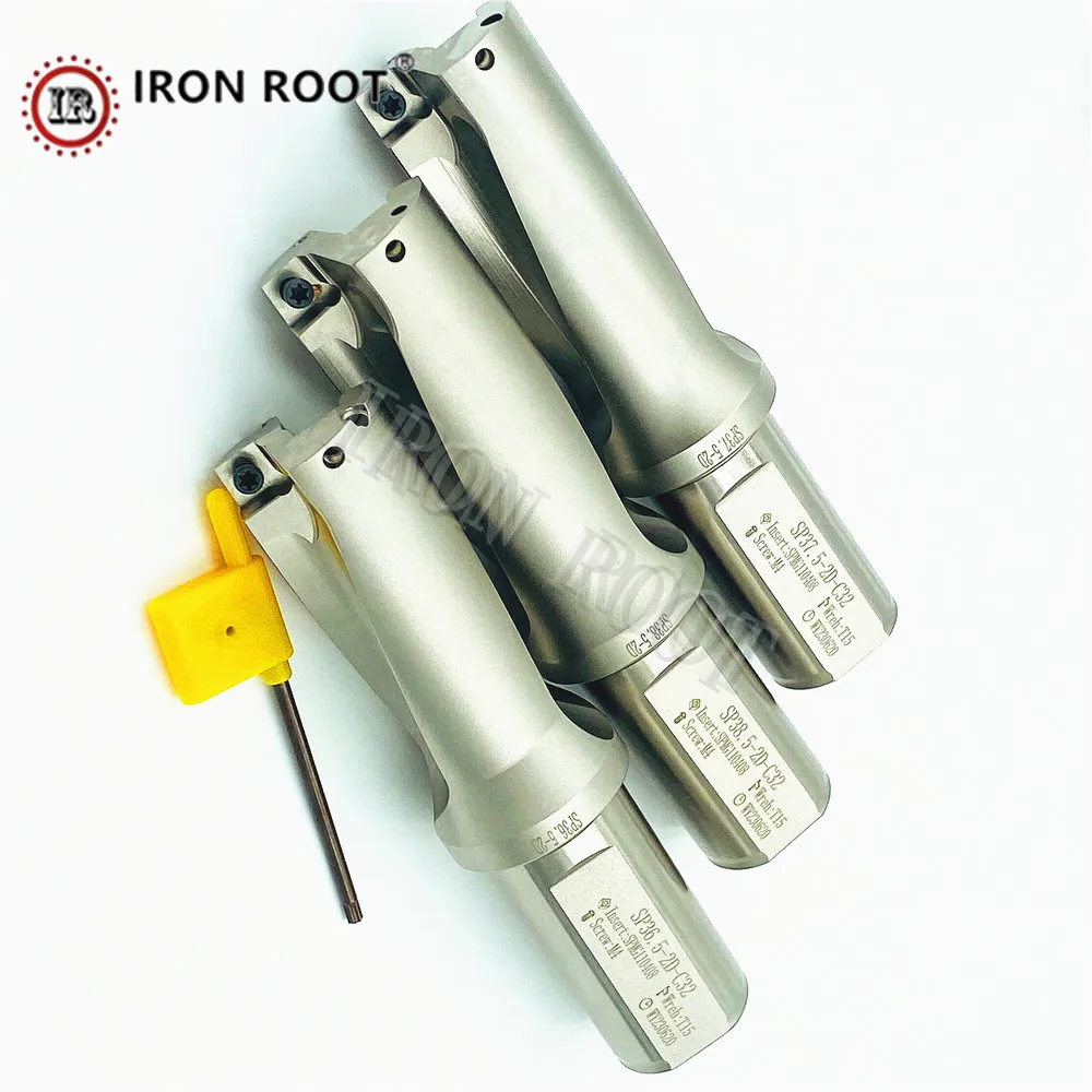 SP Series 2D Drilling Depth 35.5mm-40mm CNC Lathe Turning Tools Can Be Indexed U Drill Bit for Fast Drilling Deep Hole Drill