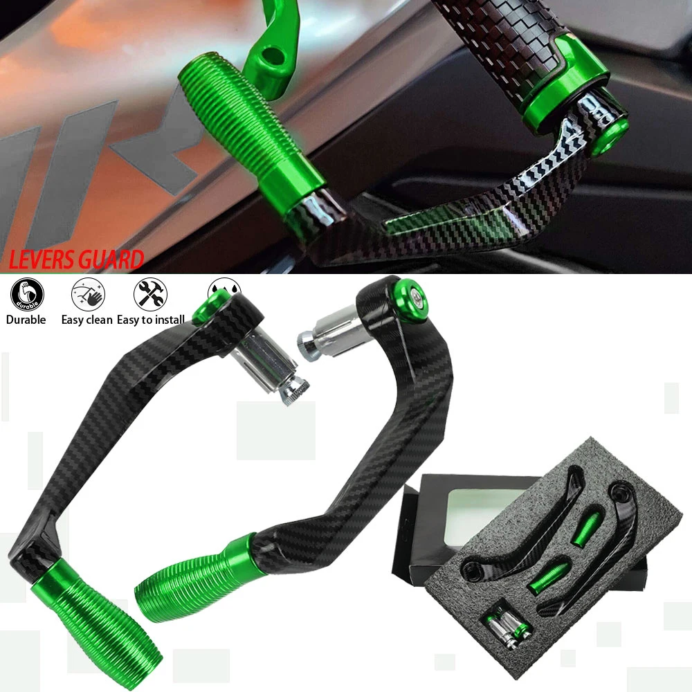 

For KAWASAKI ZZR250 ZZR600 ZZR1200 ZZR1400 Motorcycles Handlebar Grips Brake Clutch Levers Guard Protector ZZR 250 600 1200 1400