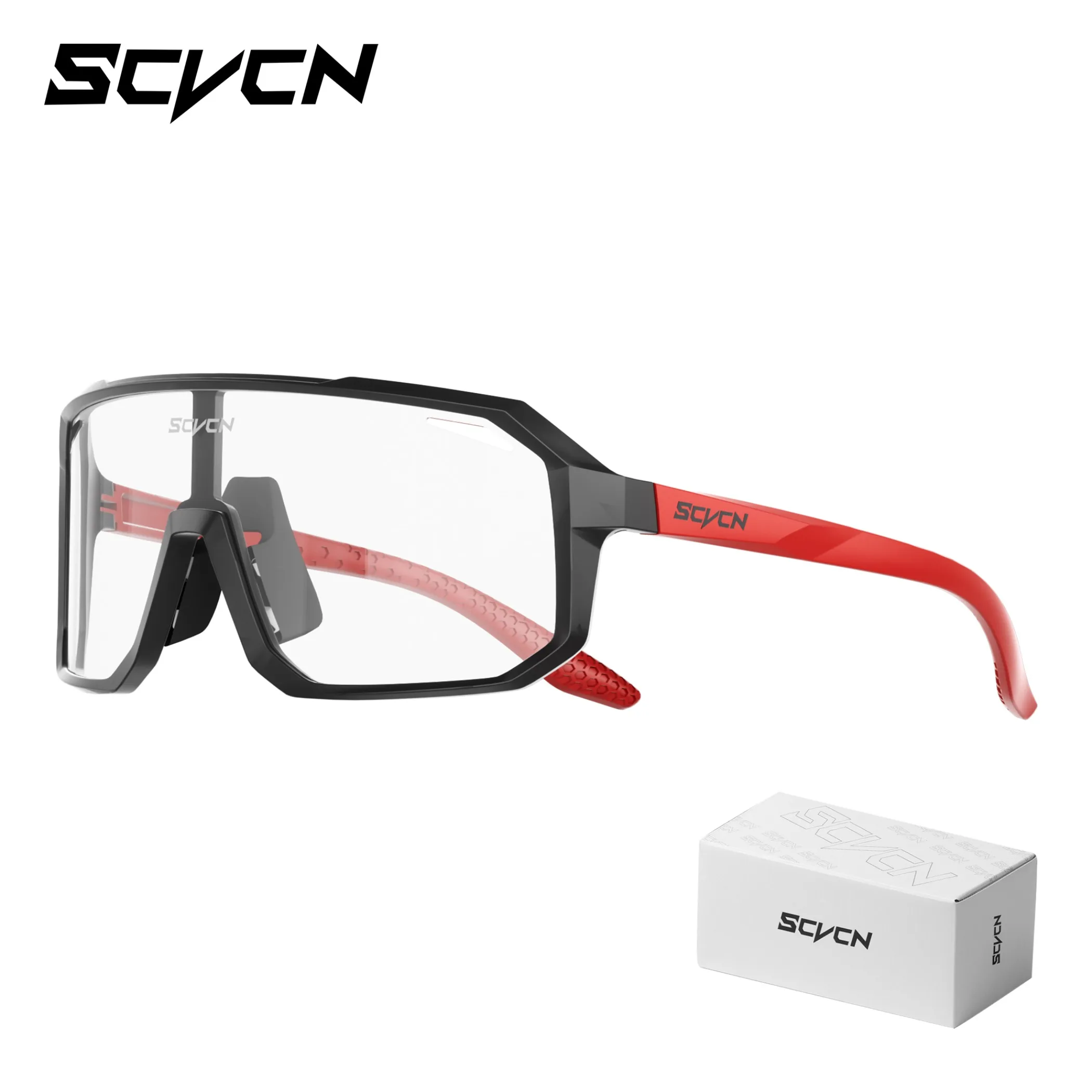 SCVCN Trendige Fahrradbrille, modische Sonnenbrille, MTB-Fahrradbrille, Campingbrille, UV400-Schutzbrille für Herren und Damen
