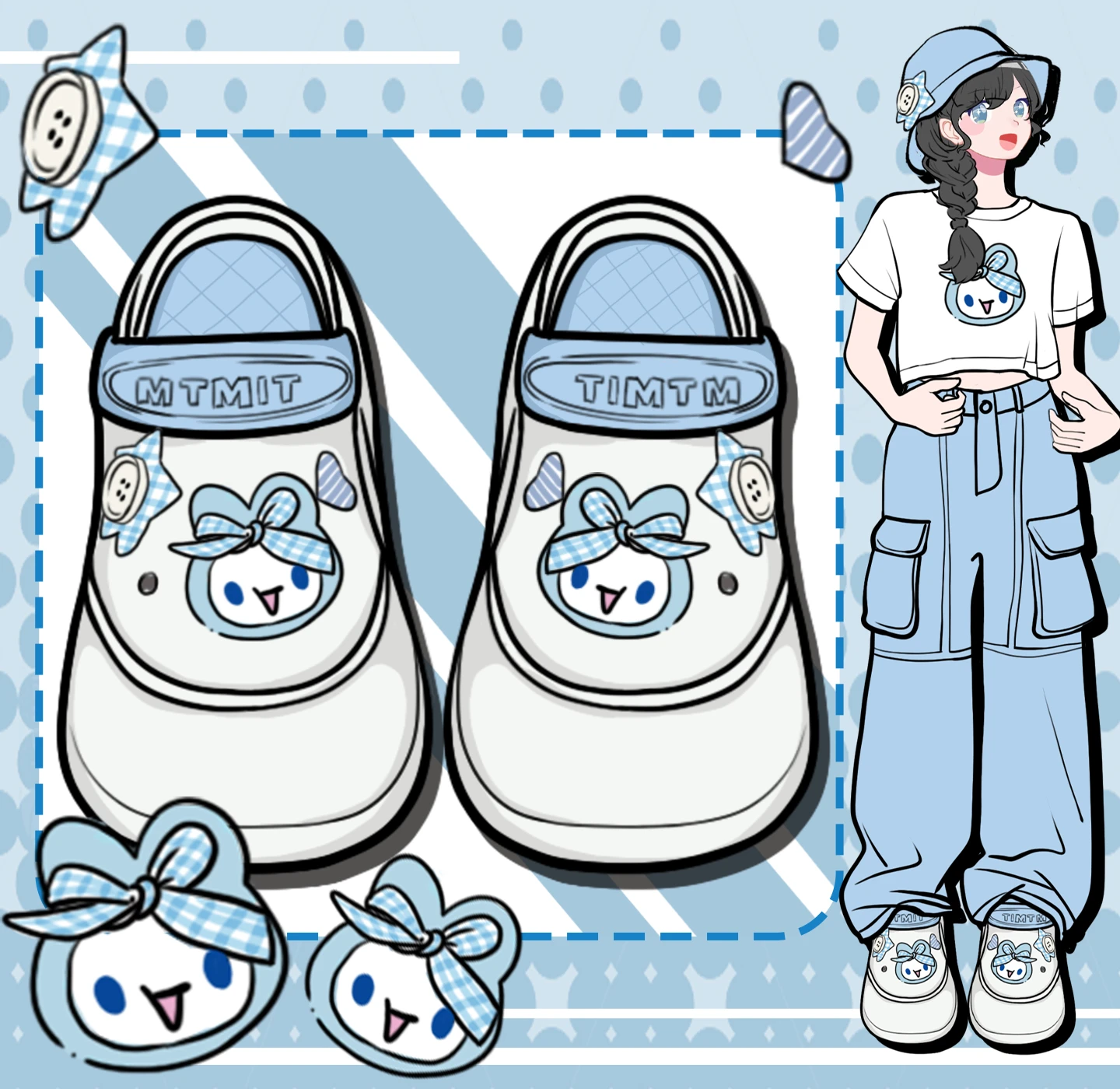 

Милые тапочки с героями мультфильмов «Эми и Майкл» для девочек, очаровательные женские сандалии с подвесками, женская уличная массивная пляжная обувь, нескользящая