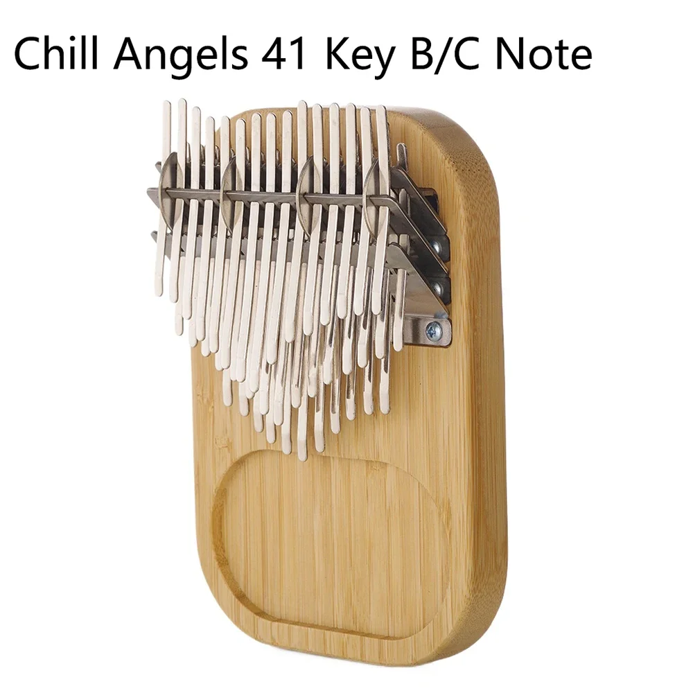 Chill Angels Kalimba 41 Key B/C Note Portable Thumb Piano Professional Kalimba Keyboard Instrument with Accessories Nice Gifts