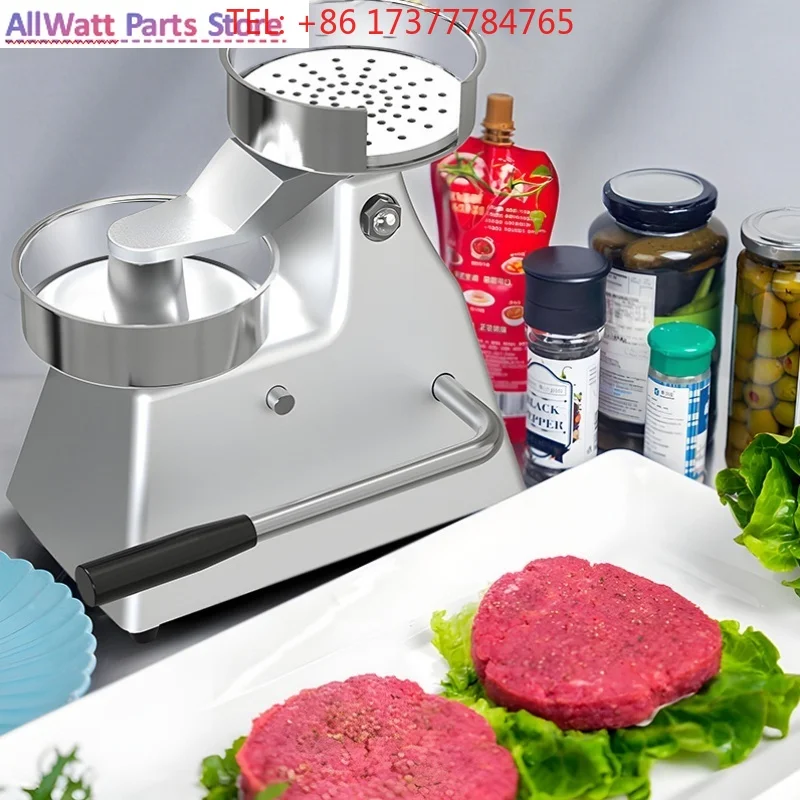 Easy Manual Operation Hamburger Meat Pressing Machine Burger Patty Forming Dough Patties Maker Core Motor Pump Bearing