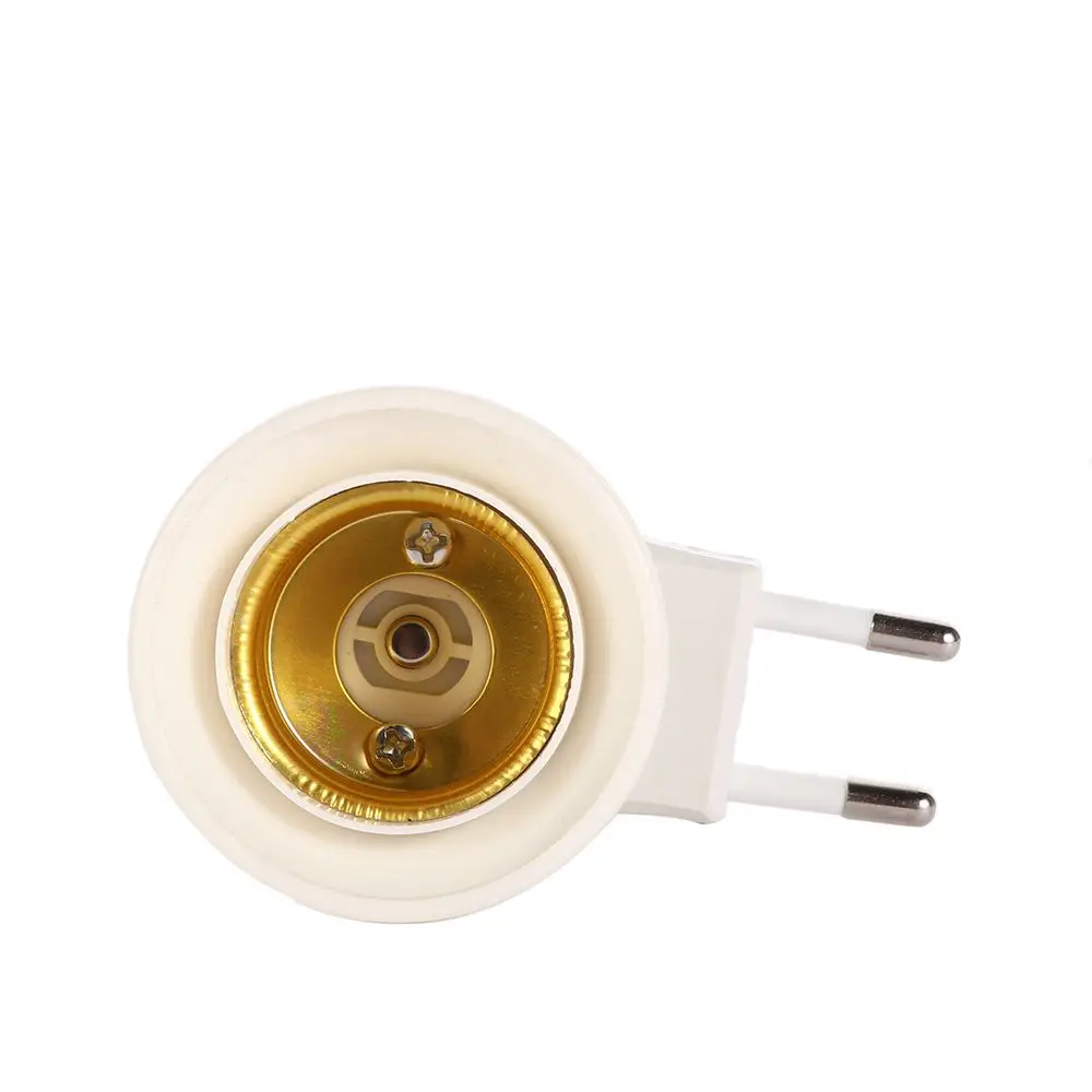 EU Plug With On/Off Switch Wall Lamp Light Socket Splitter Lamp Holder Socket Adapter Bulb Base Screw Converter