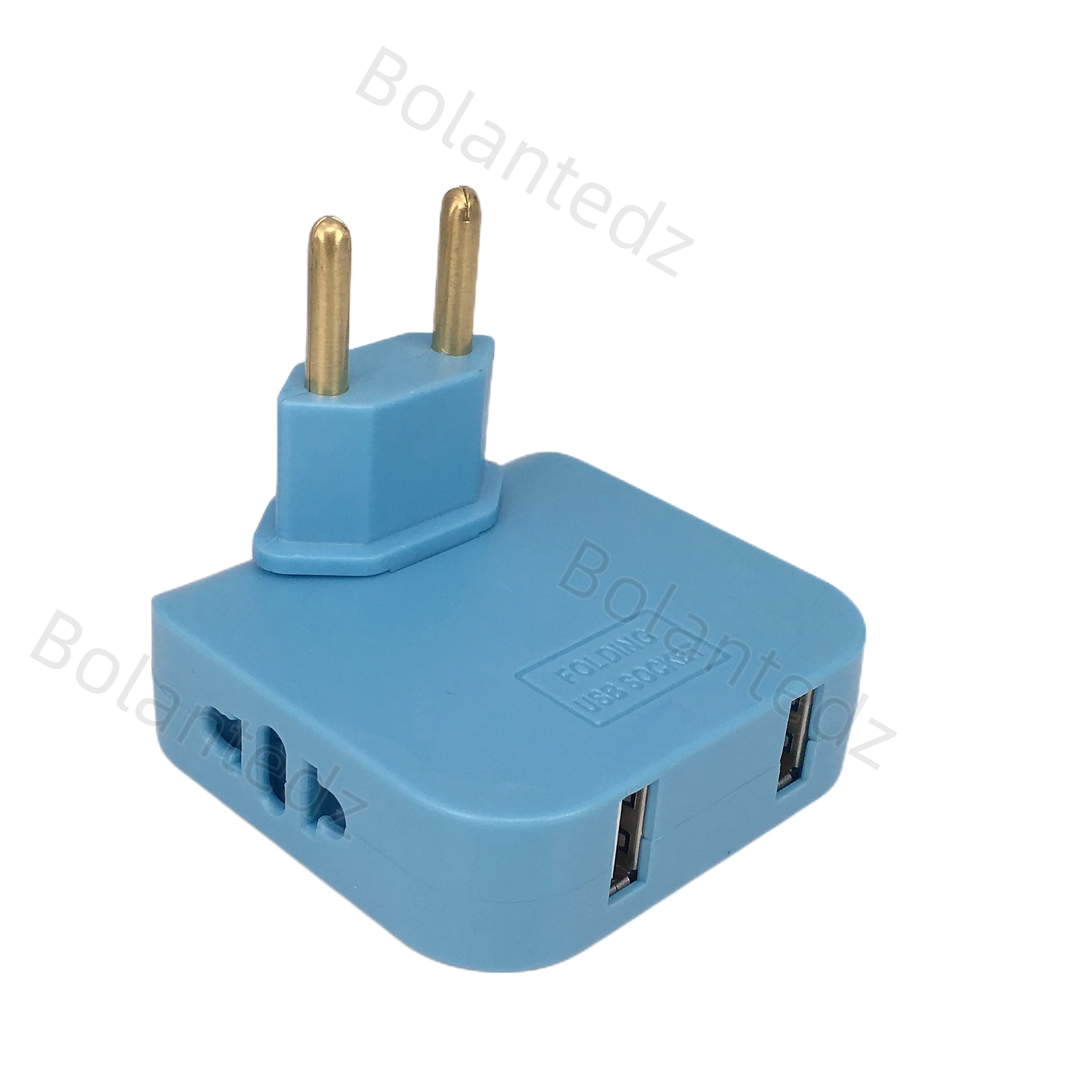 2USB 3 w 1 Adapter gniazda zasilania UE Składane adaptery podróżne z USA na UE Konwerter zasilania Wtyczka KR Gniazdo elektryczne Gniazdo AC