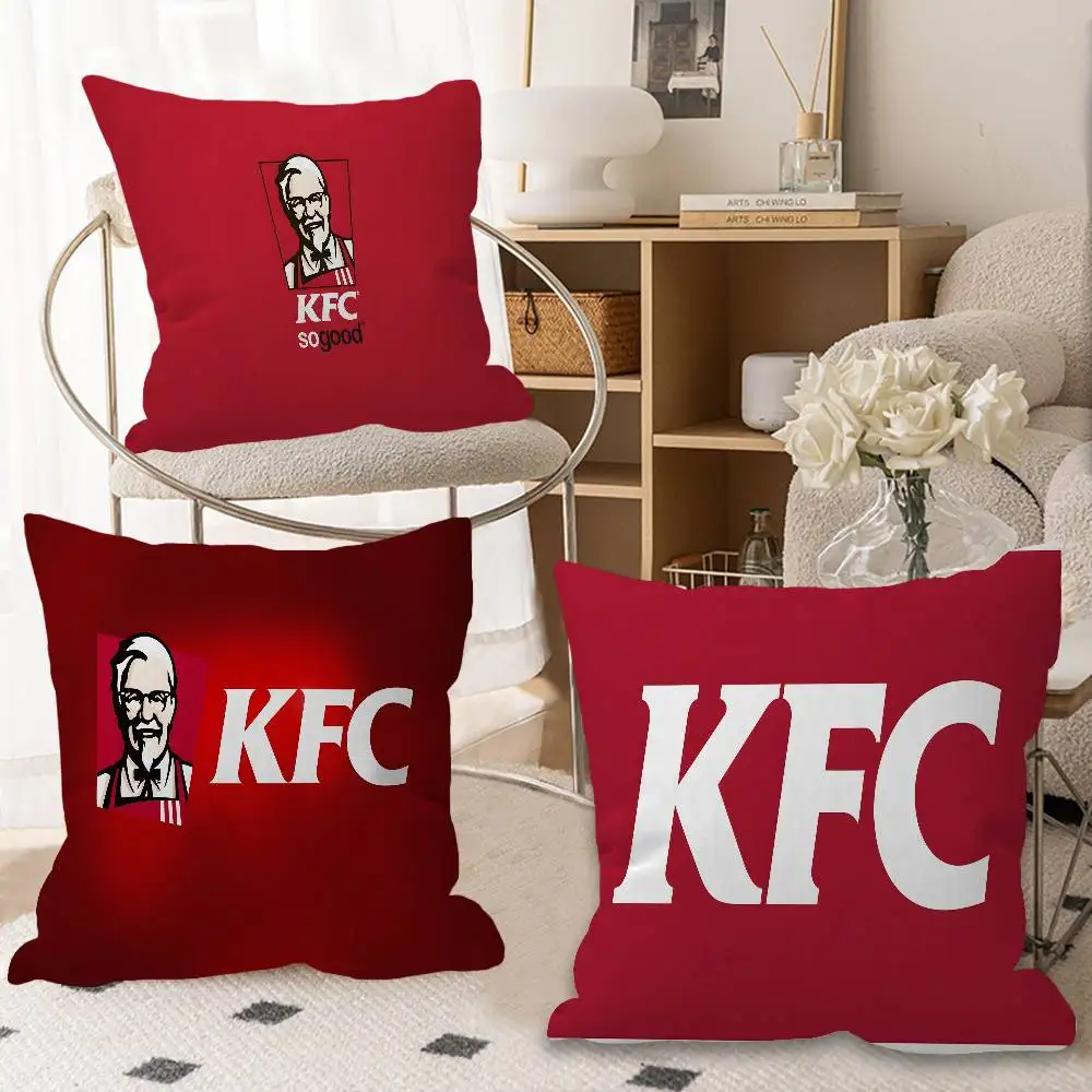 K-KFC F-Food Personalized picture text home decorative pillows Household Gifts 45x45cm
