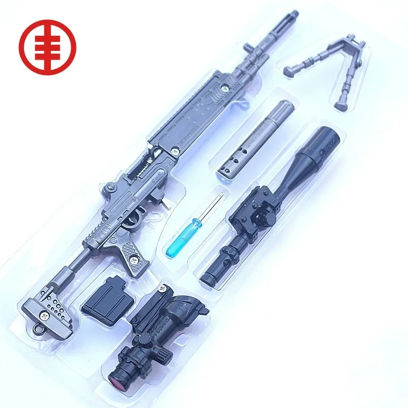 Mini Sniper Gun 98K Models Battlegrounds PUBG Gun Collection Mini Keychain Gun Model M416 AWM AKM 98K M24 M16 Model