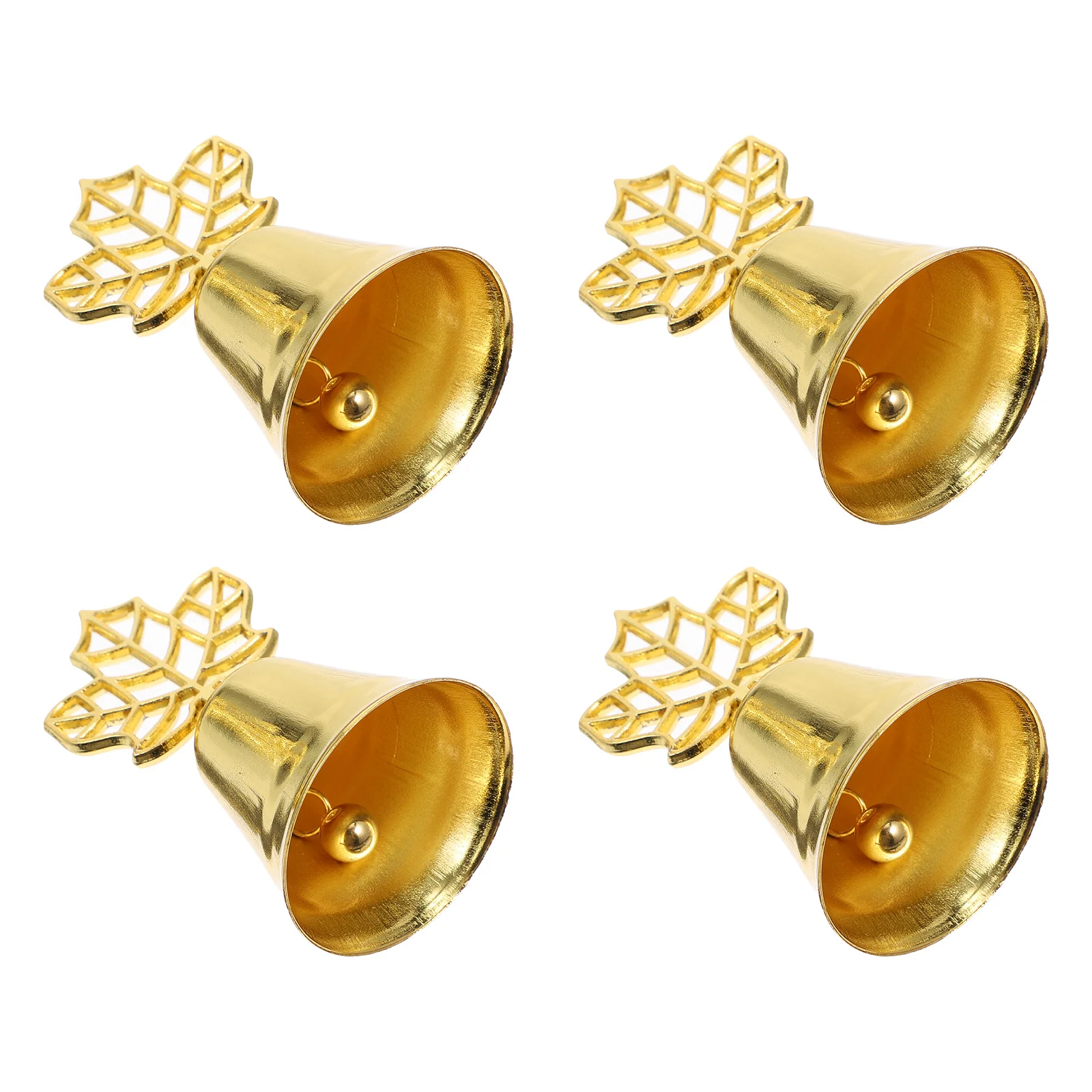 

4Pcs Golden Metal Heart Memo Clamp Set Bell-Shaped Picture Clamps for Home Office Photo Display Holder Lovely Desktop Ornament