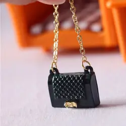 Doll Mini Metal Chain Bag Doll Bag Metal Chain Bag Mini Backpack Accessories Fashion Rucksack Miniature Model Dolls Accessories