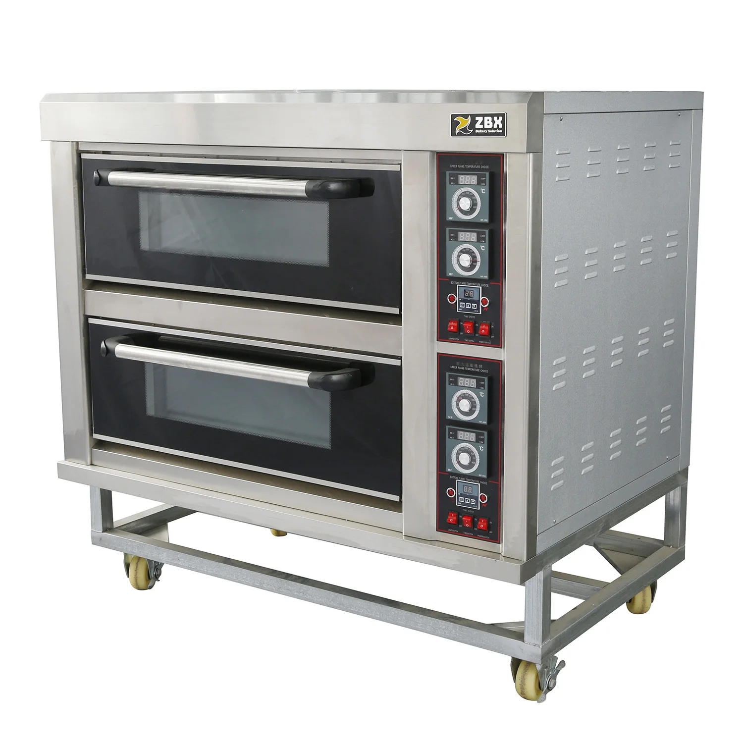 Deck Oven with Glass Window 2 Deck 4 Tray Decks Oven