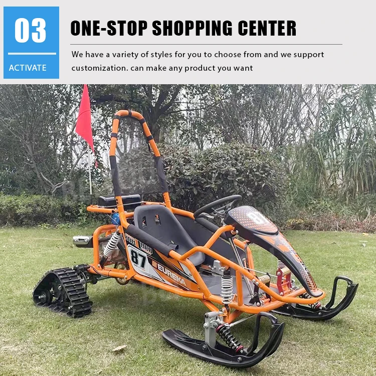 Factory Direct Sale Snowmobiles Mini Kids Excavator High Quality Snow Mobile Kids Excavator