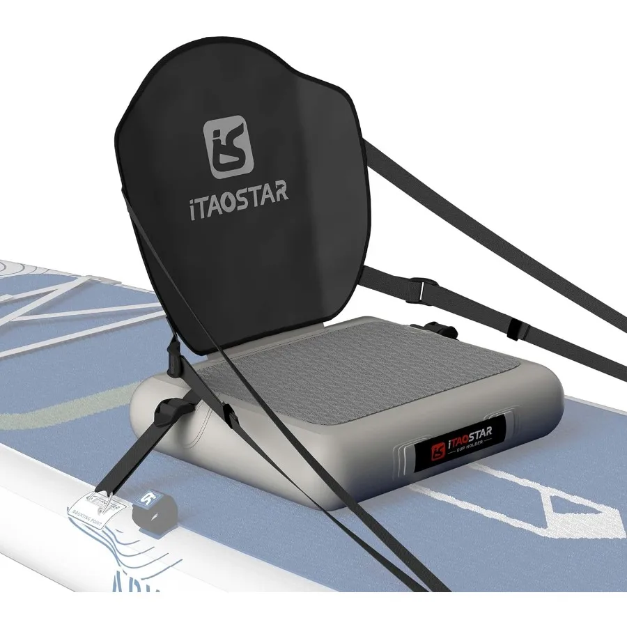 Asiento de SUP inflable con respaldo, silla de tabla de Paddle Premium para tabla de surf, kayak y barco, cómodo asiento inflable para adultos