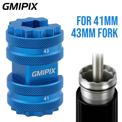 GMIPIX-llave de extracción de guía de varilla de horquilla, herramienta para motocicleta, 41mm/43mm, BPF, removedor de tubo interior de horquilla