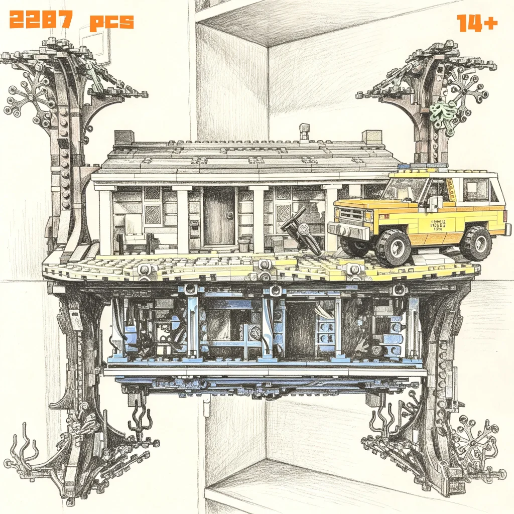 

New product, in stock: 2287 Large Film-Style Reversed House Tabletop Puzzle Piece – perfect for gifts, birthday presents.