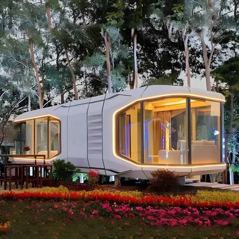 Office Living Container House 20ft Foldable Prefab Tiny Home Portable Modular Mobile Expandable Flat Pack
