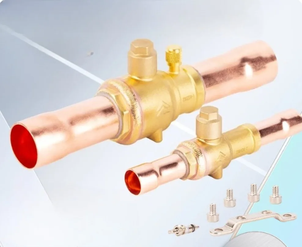 6-54mmWelding port Refrigerant Ball Valve QFT-6/10V/12/19/28 Refrigerant Cut-off Valve for Air Conditioning Heat Pump